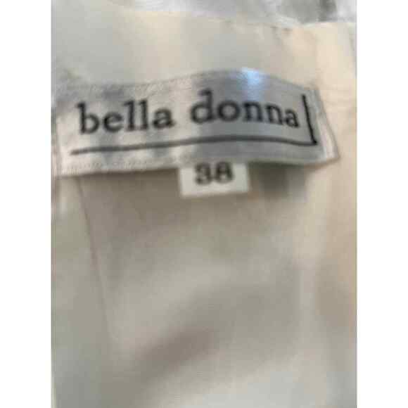 VINTAGE BELLA DONNA IVORY LACE EMBELLISH DRESS SZ M - Picture 4 of 5